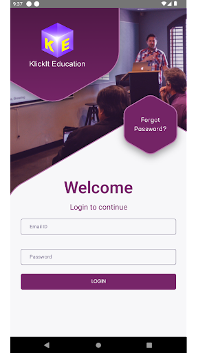 Android application klickit Teacher App screenshort