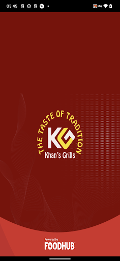 Android application Khan's Grill screenshort