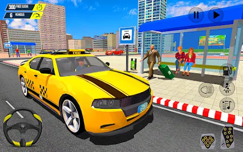 移动的 出租车 驾驶 3D 游戏