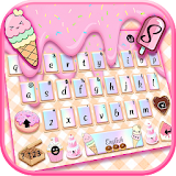 Sweet Donut Pink Drip Keyboard Theme icon