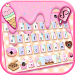 Sweet Donut Pink Drip Keyboard Theme Apk