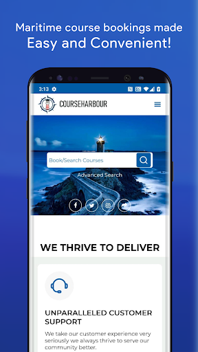 Android application CourseHarbour - Course Booking screenshort