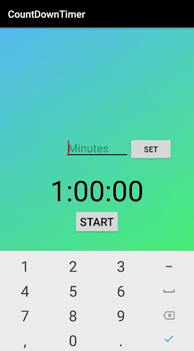 Android application Countdown Timer Online screenshort