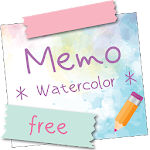 Cover Image of Herunterladen Sticky Memo Notepad *Watercolor* Free 2.0.12 APK