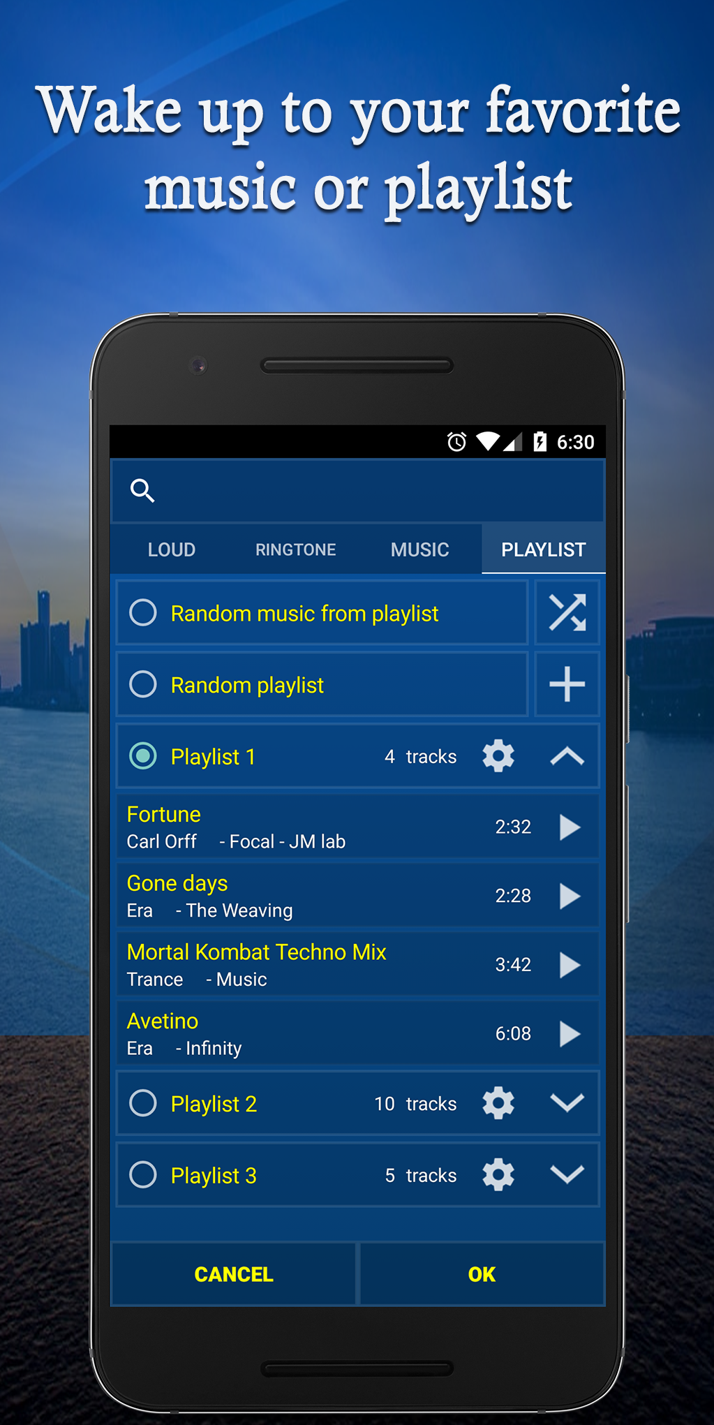 Android application Alarm Plus Millenium screenshort