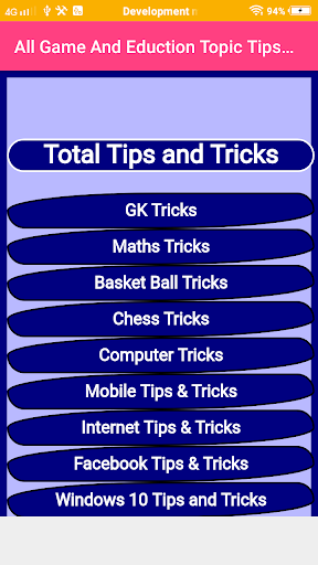 Game And Eduction Topic Screen 2