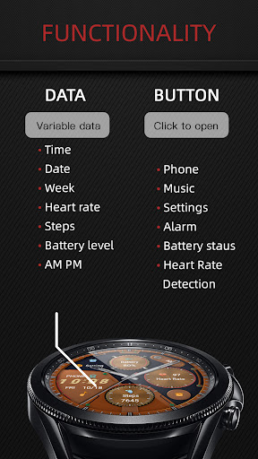 Mechanical Orange For Wear OS Screen 2