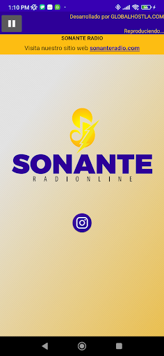 Android application SONANTE RADIO screenshort