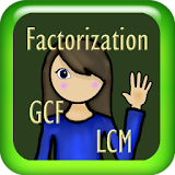 Factorization, GCF and LCM icon