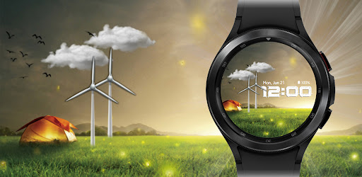 Android application Watch Face Nature wear OS screenshort