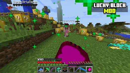 Lucky block mod for Minecraft for Android - Download