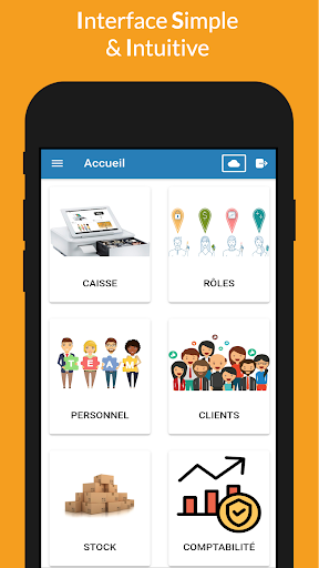 Android application Système de caisse - Centimoo screenshort