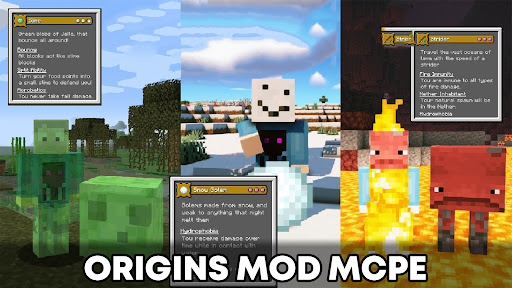 Android application Origins PE Mod MCPE screenshort