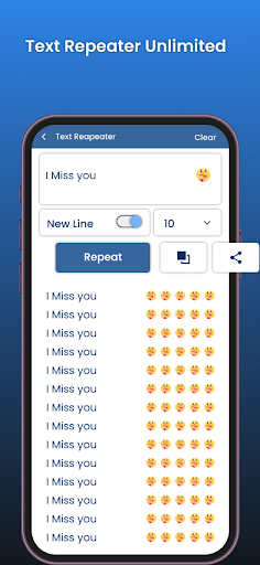 Text Repeater : Repeat Emoji Screen 2