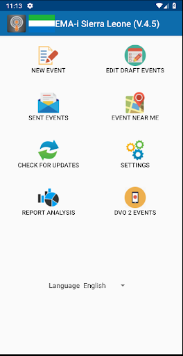 Android application EMA-i screenshort