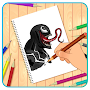 How To Draw Superhero Venom