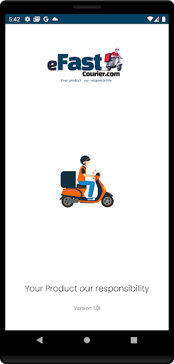 Android application eFast Courier screenshort