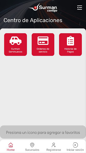 Android application Surman Contigo screenshort