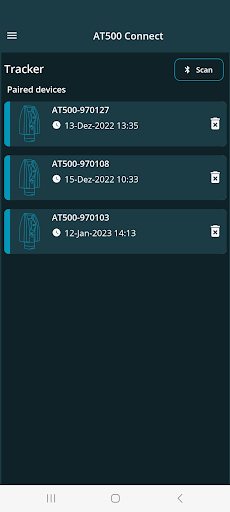Android application AT500 Connect screenshort