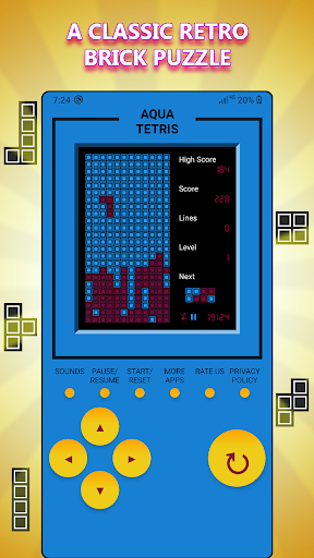 Brick Block Retro Game Screen 2