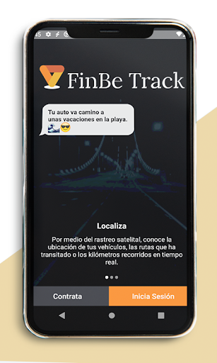 Android application Finbe Track screenshort
