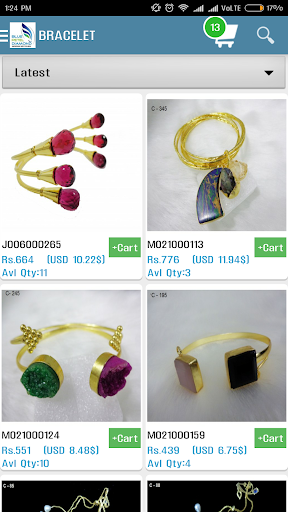 India CZ Jewellery Screen 2