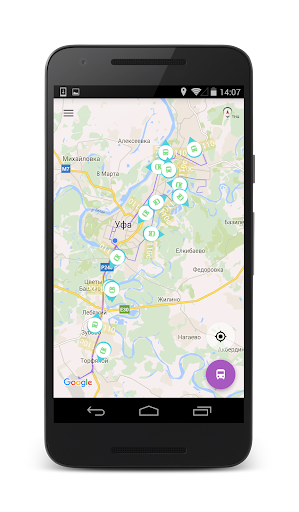 Android application Транспорт screenshort