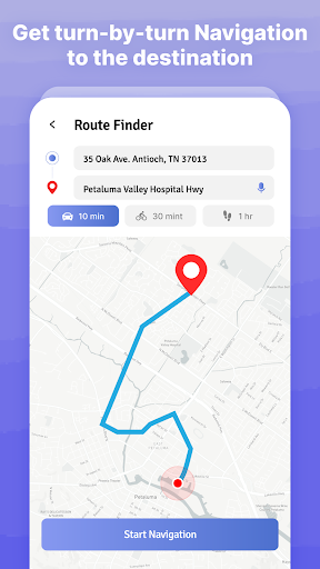 Android application GPS Navigation Live Earth Maps screenshort