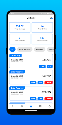 MyTrolly Manager Screen 2