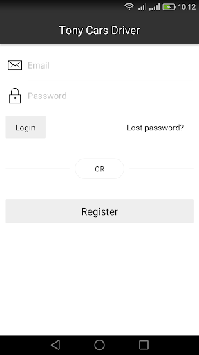 Android application Tony Cars Driver screenshort