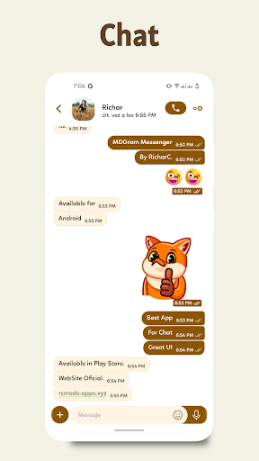 MDGram Messenger Screen 2