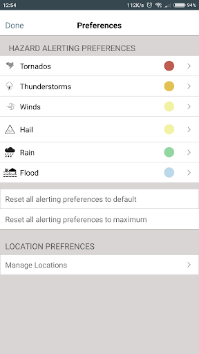 CASA Alerts Screen 2