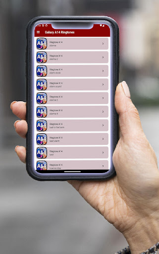 A14 Galaxy Ringtones App Screen 2