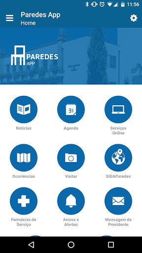Android application Paredes App screenshort