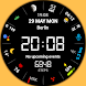 LCD Black digital watch face - Androidアプリ