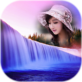 Waterfall photo frames icon