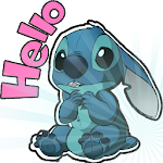 Cover Image of Download Cute Blue Koala Stitch Sticker  APK