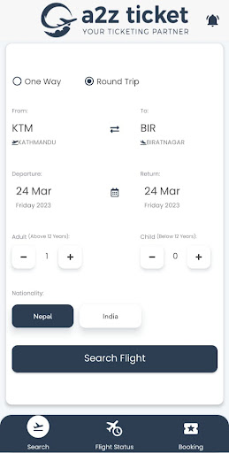 Android application A2Z Ticket screenshort