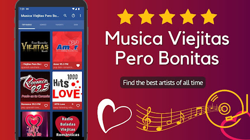Android application Musica Viejitas pero Bonitas screenshort