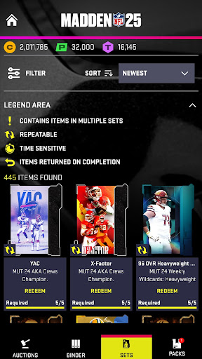 Screenshot of Madden NFL 25 Companion