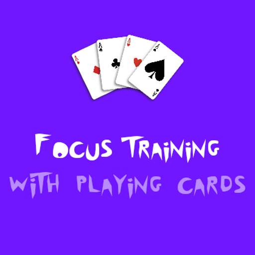 Focus training w playing cards logo