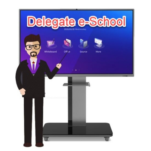 Delegate e-School logo
