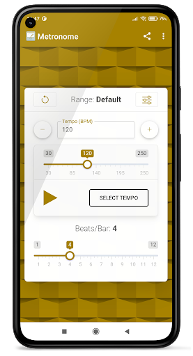 Android application Metronome: Rhythm and Tempo screenshort