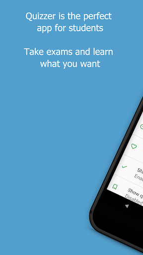 Android application Quizzer (create tests) screenshort