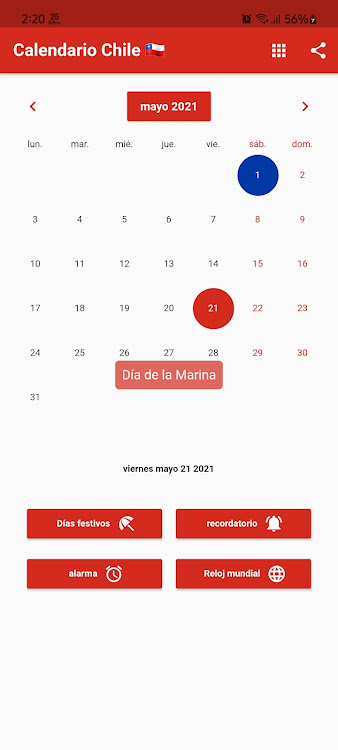 Calendario Chile 2024 - 6.6.63 - (Android)