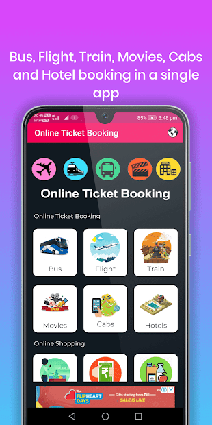 Screenshot 3 Online Ticket Booking android