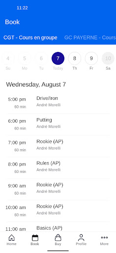 CrossGolf App Screen 2