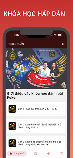 Android application Poker Tuấn screenshort