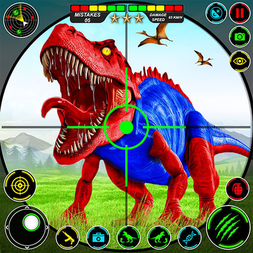 Wild Dinosaur Hunting Gun Game logo