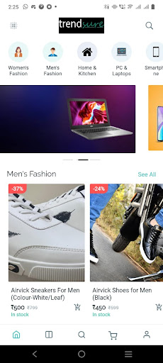 Android application Trendsure screenshort